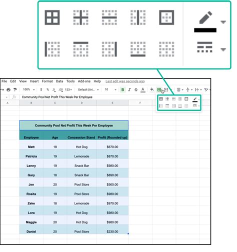 How To Add Borders To Your Cells In Google Sheets