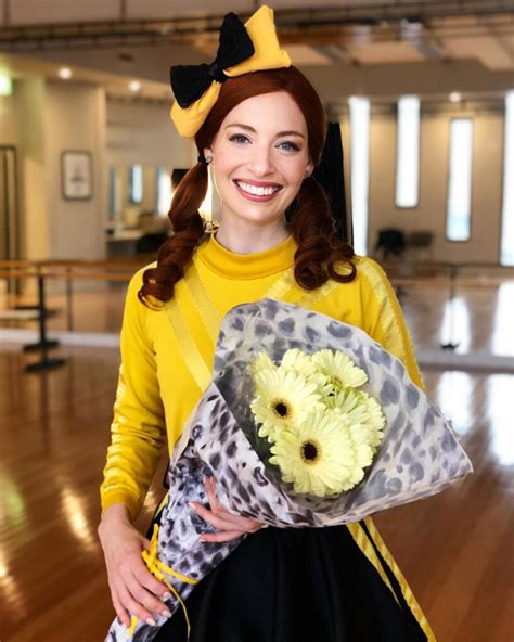 Emma famously wears a yellow skivvy and black and yellow tutu. Emma 'Wiggle' Watkins always wears a wig while performing ...