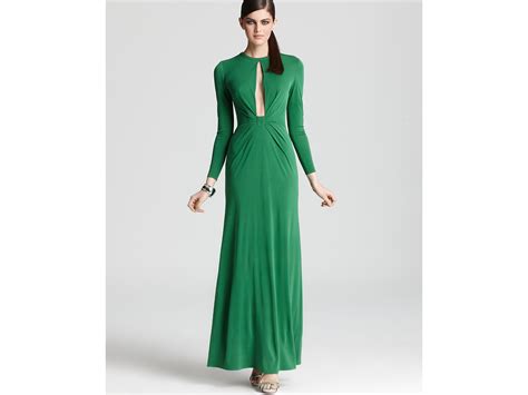 Lyst Issa Maxi Dress Silk Jersey In Green