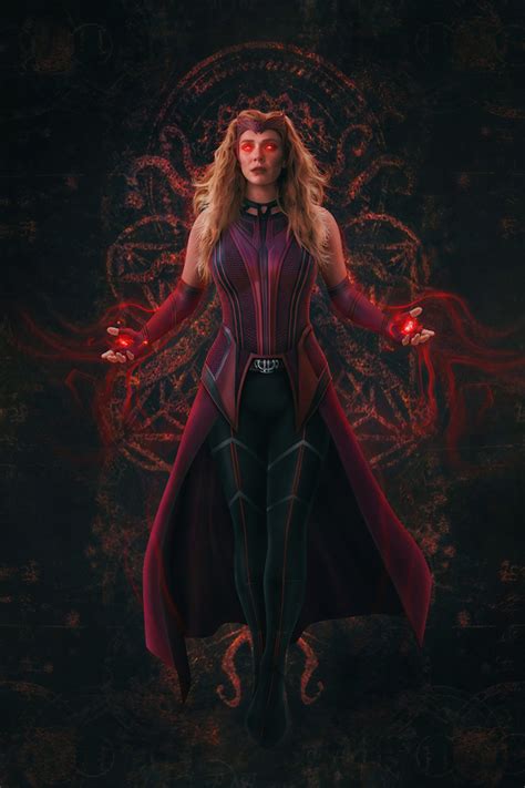 640x960 Wanda Vision Scarlet Witch Iphone 4 Iphone 4s Hd 4k Wallpapers