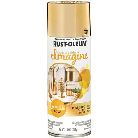Rust Oleum 355100 Spray Paint Metallic Gold 11 Oz