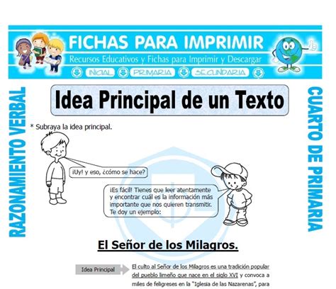 Texto Descriptivo Para Cuarto De Primaria Fichas Para Imprimir Otosection