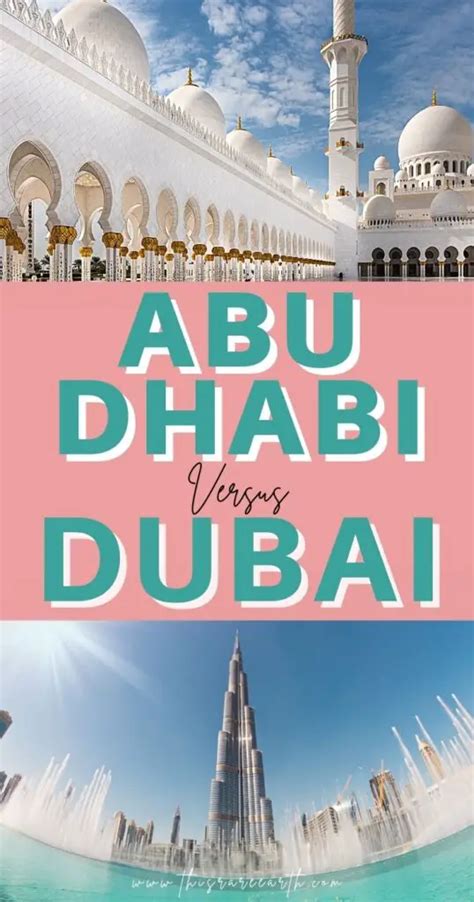 Abu Dhabi Vs Dubai Which Is Better