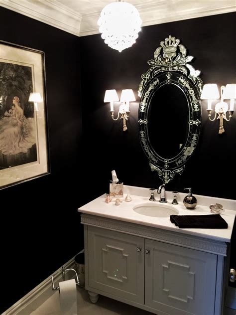 Bathroom with black cabinets ideas. Family Home Design Tips with Valspar Paint | MarinoBambinos