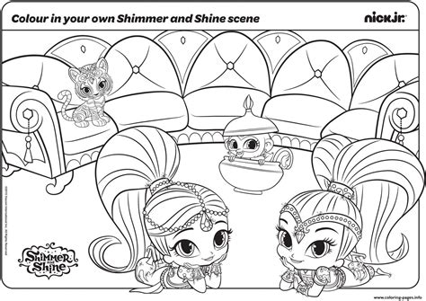 These little genies in training are optimistic and courageous and want to make leah happy. New Shimmer And Shine Coloring Pages Printable