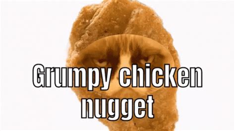 Grumpy Chicken Nugget Unimpressed Gif Grumpy Chicken Nugget