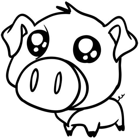 Cute Pig Drawing Learn How To Draw A Pig Easy Drawings For