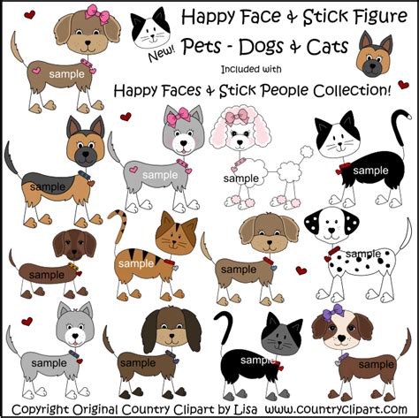 Stick Figure Dogs And Cats Clip Art Pinterest Stick Figures Dog