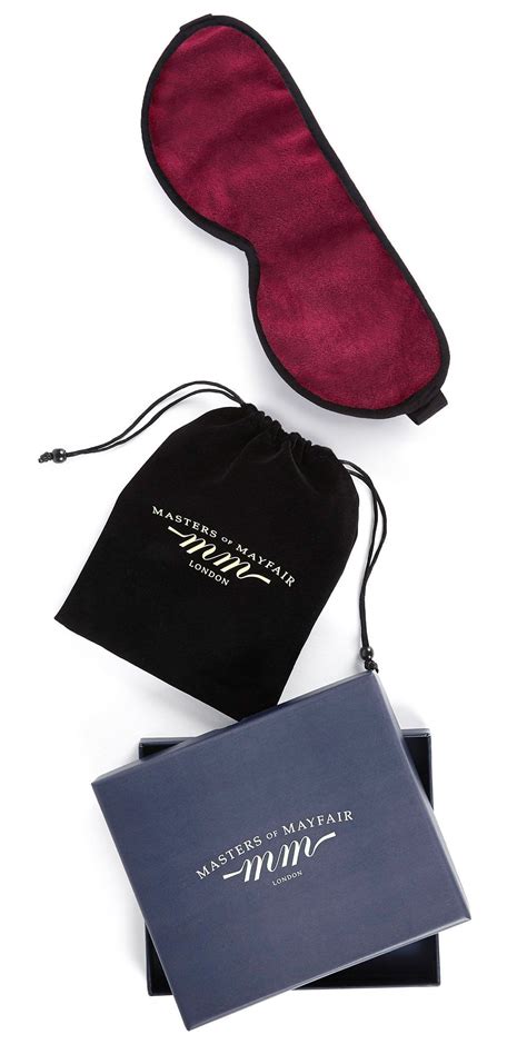 Luxury Sleep Mask Burgundy Travel Accessories T Luxury Travel Accessories Sleep Accessories