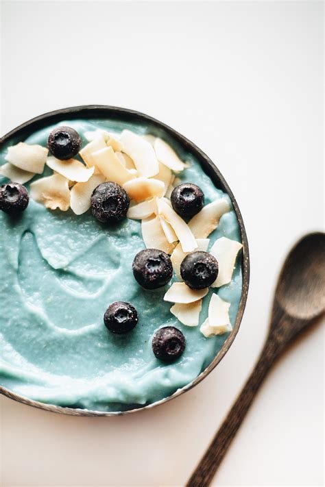 Blue Vanilla Smoothie Bowl The Local Sprout