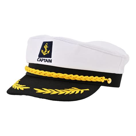 buy white sailor marine captains hat adult yacht boat ship sailor