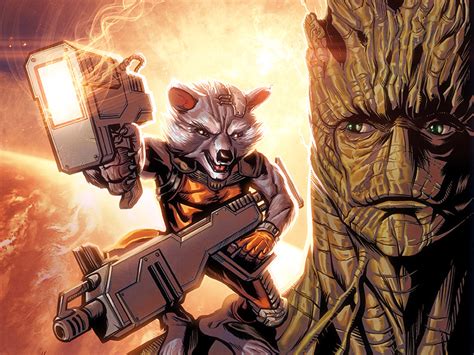 Rocket Raccoon And Groot By Ryan Lord On Dribbble