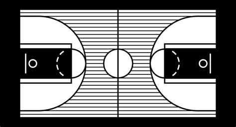 Vector Illustration Of A Hardwood Basketball Court 550510 Vector Art At