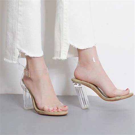 Buy Fashion Pvc Jelly Sandals High Heels Sexy Women