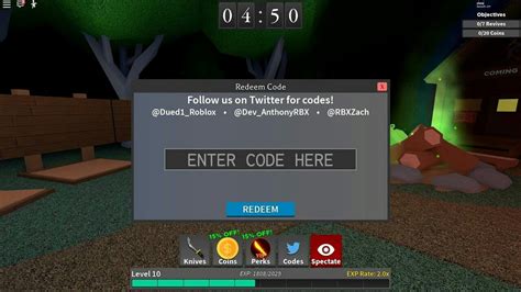 By using the new active survive the killer codes, you can get some free xp, coins, knife, and dagger, which will help you to level fast. Roblox Survive the Killer Codes for Knives, Coins and XP ...