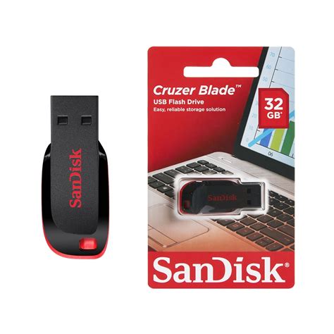 Sandisk Cruzer Blade Usb Flash Drive 20 32gb Office Warehouse Inc