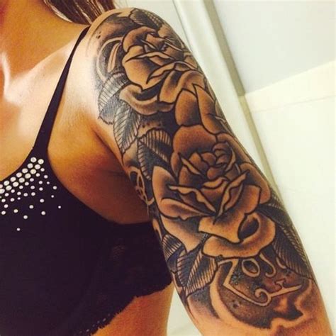 A half sleeve tattoo is one of the best types of tattoo for you to start out with. 40 Stunning Rose Sleeve Tattoos - Flower Tattoo Ideas