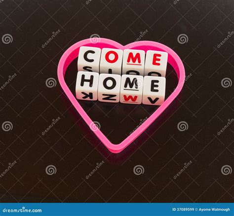Come Home Sweetheart Stock Image Image Of Cubes White 37089599