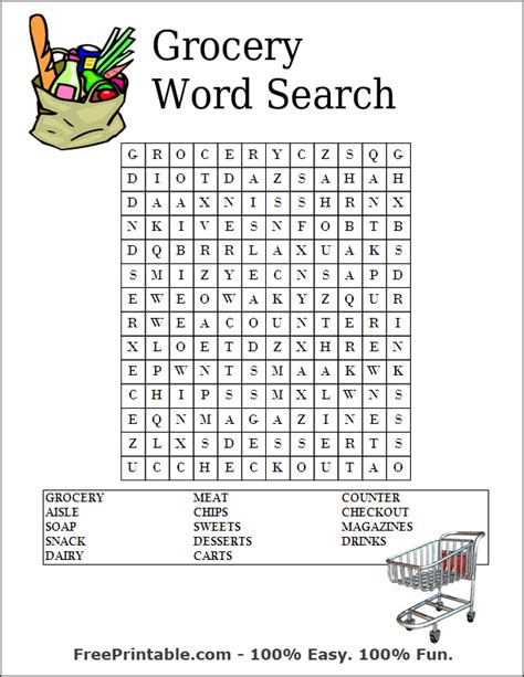 Large Print Word Searches Free Printable