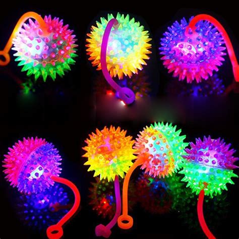 Christmasled Toys Luminousglowing Ball With Whistle Massage Ball
