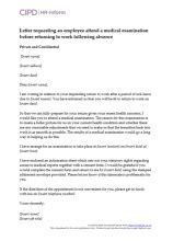 Sick employees can infect the public in certain types of jobs. Pre Employment Medical Check Up Letter: Work Medical Test | Owen Hodge Lawyers