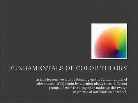 Fundamentals Of Color Theory Aofphoto Page 1 34 Flip Pdf