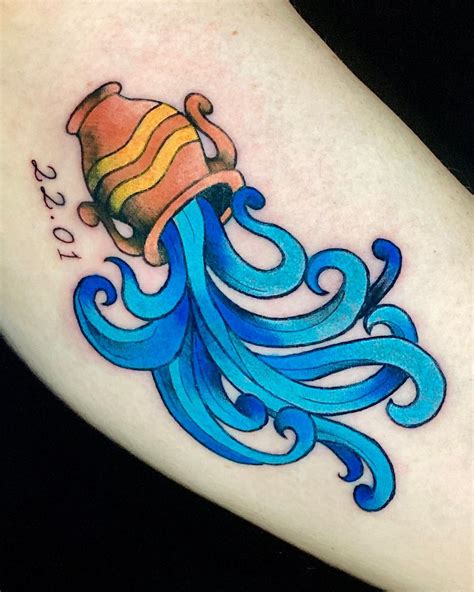 65 best zodiac sign Aquarius tattoo ideas for women and men - ️ Онлайн