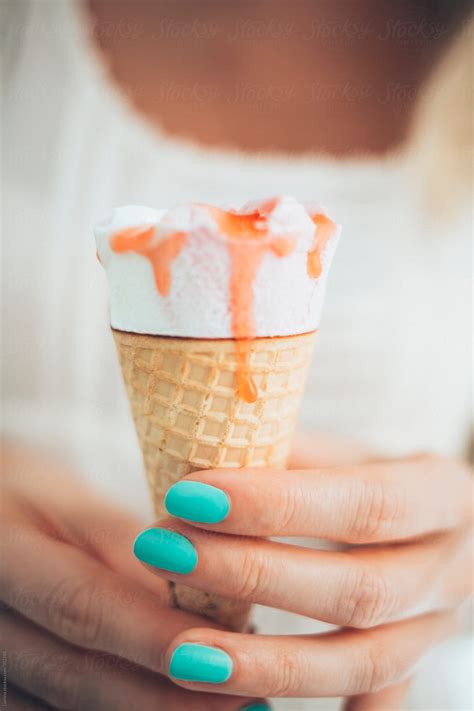 Strawberry Vanilla Ice Cream By Stocksy Contributor Lumina Stocksy
