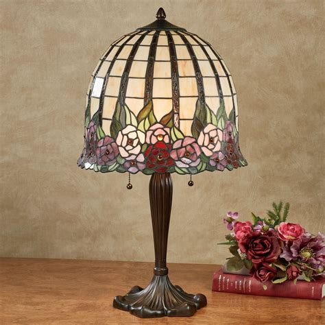 Edena Floral Stained Glass Table Lamp