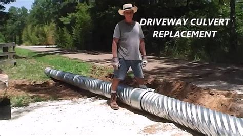 Driveway Culvert Replacement Youtube