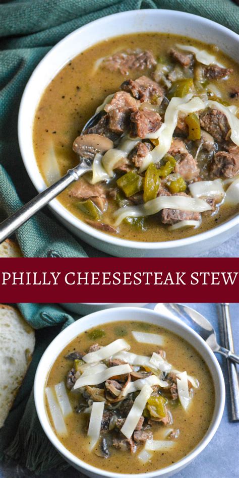 You can microwave each bowl for about 20 seconds to melt the cheese completely. Philly Cheesesteak Stew | Recipe in 2020 | Beef recipes ...