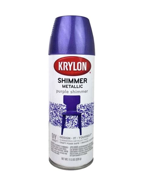 Krylon Shimmer Metallic Spray Paint Purple Shimmer 115 Oz Ace