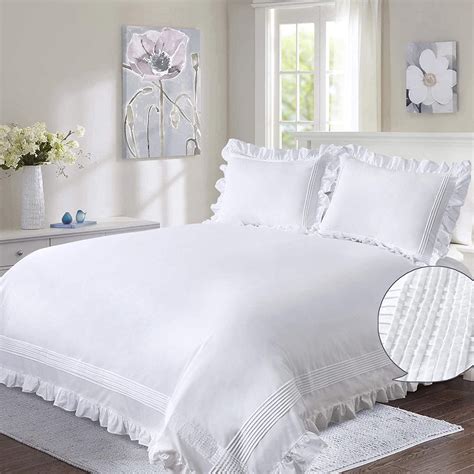 Yinfung 3 Piece Duvet Cover Set Queen Luxury Ultra Soft And Easy Care