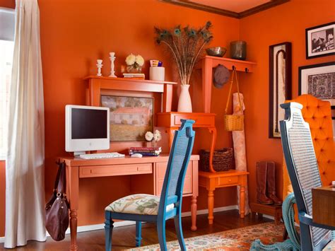 As low as $0.40 each. Orange-Packed Office | HGTV