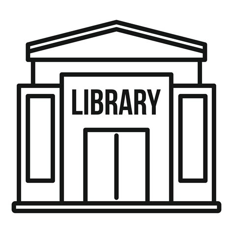 Library Building Coloring Pages