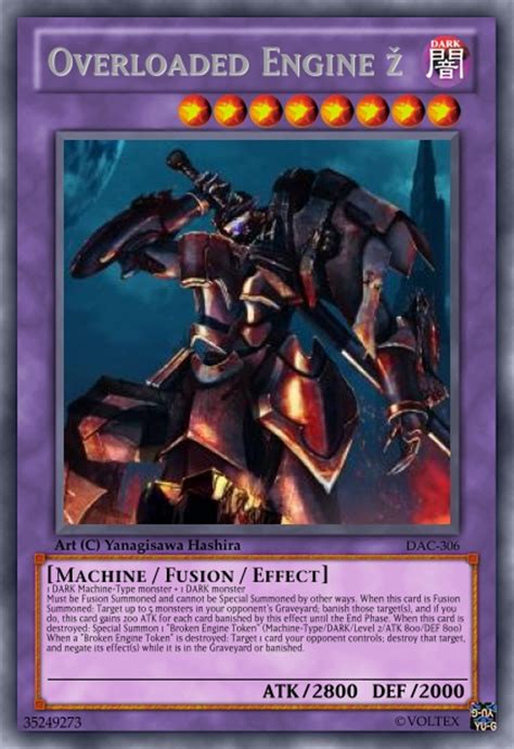 Overloaded Engine Ω Machine Type Fusion Monster Advanced Card