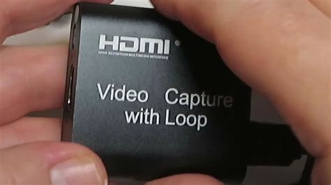 Video Capture Hdmi With Loop Youtube