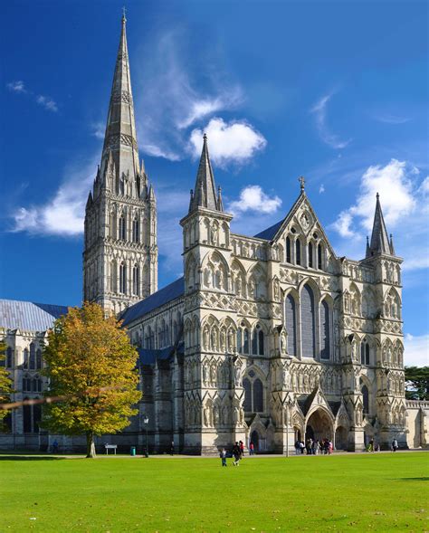 Lista 9 Foto La Catedral De Salisbury Vista A Través De Los Campos