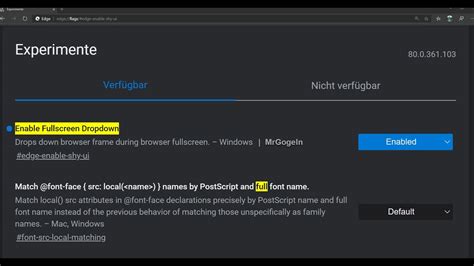 Microsoft Edge Chromium Fullscreen Dropdown Aktivieren Deaktivieren Cloud Hot Girl