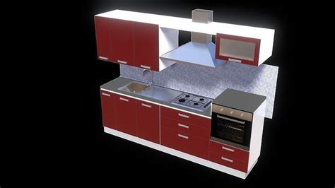 Kitchen For Blender 3d Model Cgtrader