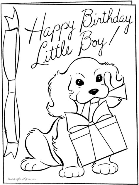 Happy Birthday Coloring Pages Printable Free Happy Birthday Coloring