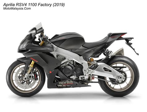 It goes up against other 1,000cc supersport motorcycles. Aprilia RSV4 1100 Factory (2019) Price in Malaysia From ...