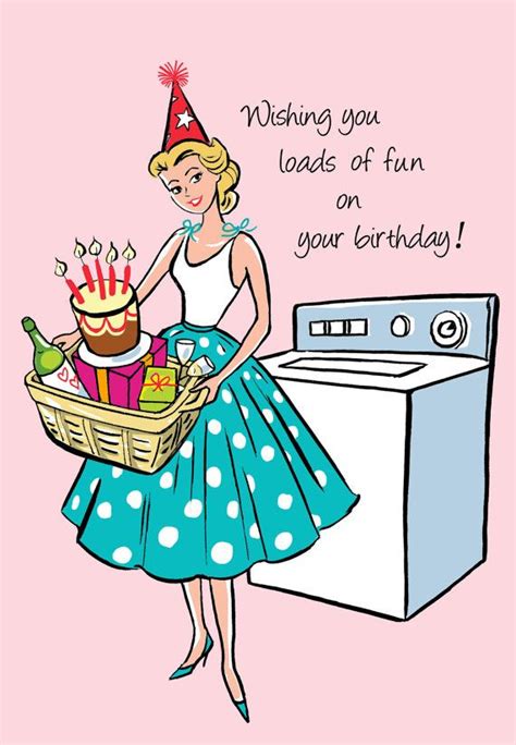 Laundrygreeting Card Happy Birthday Fashionista With By Graphitegirl