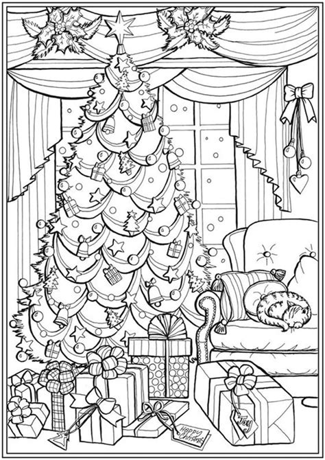 free and easy to print adult christmas coloring pages tulamama