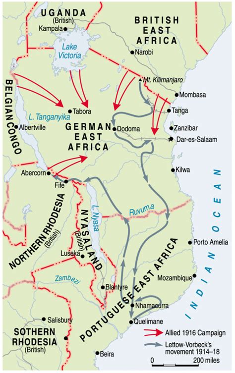 Africa during ww1 world war i map africa map historical maps. The Hungry War: German East Africa in World War I