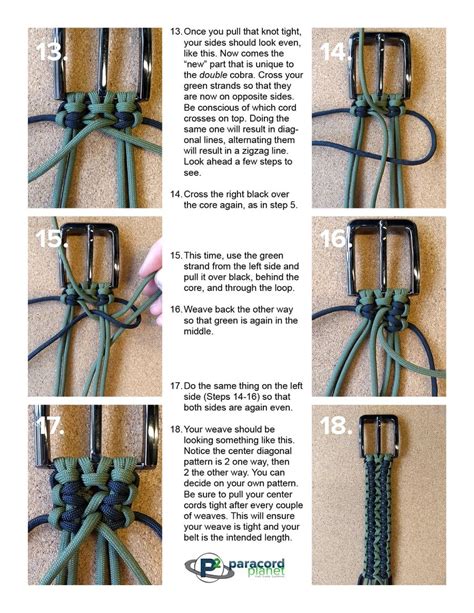Learning how to make a paracord bracelet is fun and rewarding, too. Belt Page 4 | Paracord belt, Cobra weave, Paracord braids