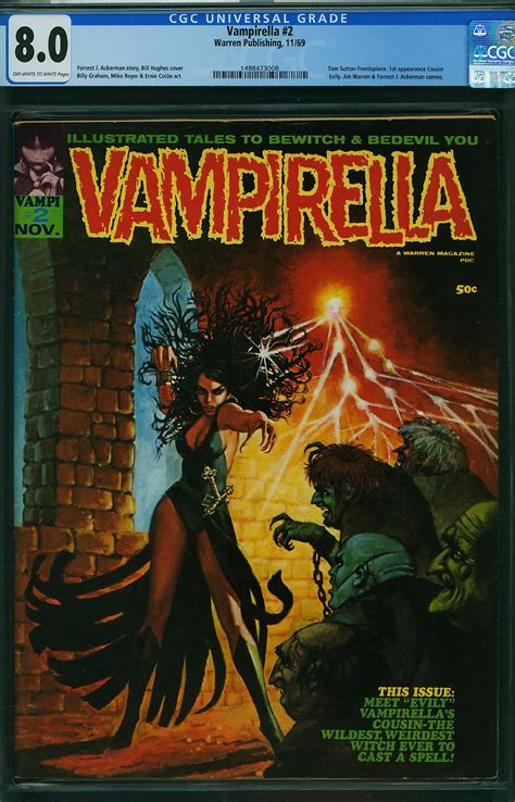 Vampirella 2 Warren Publishing 1969 Cgc 80 Comic Books Silver