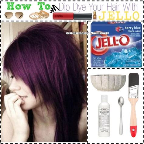 How To Dip Dye Your Hair With Jello Created By