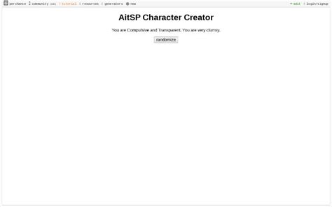 Aitsp Character Creator ― Perchance Generator