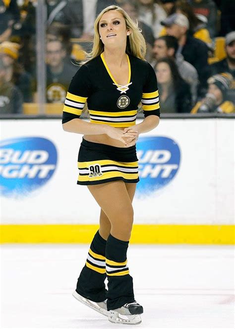 Boston Bruins Ice Girl Cheerleader Ice Hockey Girls Ice Girls